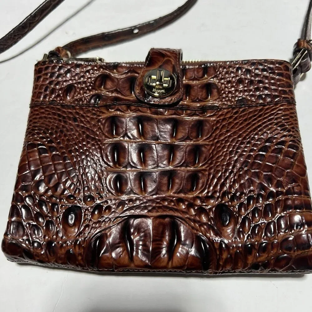 Brahmin Mina Crossbody Organizer Pecan Melbourne
